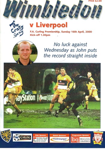 Match programme